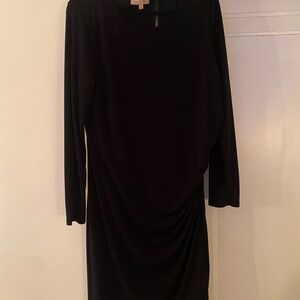Gibson Latimer Elegant Black Long Sleeve Dress